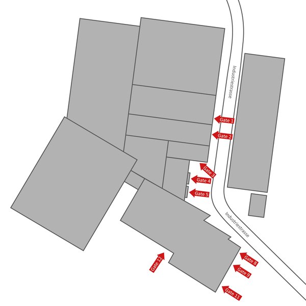Site plan for suppliers