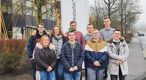 学徒对Westeifel Werke gGmbH公司的访问